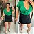 Blusa Leide Verde Bandeira Plus Size - Imagem 3