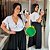 Blusa Leide Verde Bandeira Plus Size - Imagem 1
