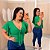 Blusa Leide Verde Bandeira Plus Size - Imagem 1
