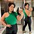 Blusa Canelada Nula Verde Bandeira Plus Size - Imagem 1