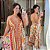 Vestido Lenço Adrieli Estampado Pássaro Plus Size - Imagem 1