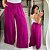 Calça Pantalona Sueli Fúcsia Plus Size - Imagem 1