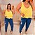 Blusa Regata Babado Lana Amarelo Plus Size - Imagem 2