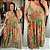 Vestido Grazy Verde Estampado Plus Size - Imagem 2