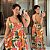 Vestido Grazy Branco Estampado Plus Size - Imagem 1