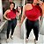 Blusa Canelada Nula Vermelho Plus Size - Imagem 4