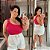 Cropped Ribana Malu Pink Plus Size - Imagem 1