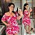 Macaquinho Andressa Pink Estampado Plus Size - Imagem 1