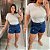 Blusa Manga Ribana Branca PLus Size - Imagem 2