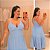 Vestido Alça Farm Liso Azul BB Plus Size - Imagem 1