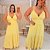 Vestido Alça Farm Liso Amarelo Plus Size - Imagem 2