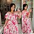 Vestido Anastasia Ciganinha Tropical Rosa Plus Size - Imagem 1