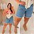 Bermuda Jeans Awa Bordada Plus Size - Imagem 3