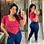 Blusa Corselet Manga Pink Plus Size - Imagem 1