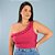 Blusa Nula Babado Suplex Pink Plus Size - Imagem 1