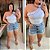 Blusa Nula Babado Suplex Branco Plus Size - Imagem 2