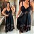 Vestido Aro Farm Preto Estampado Plus Size - Imagem 2