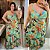 Vestido Alça Farm Clara Verde Estampado Plus Size - Imagem 3