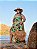 Vestido Alça Farm Clara Verde Estampado Plus Size - Imagem 6