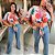 Cropped Manga Morcego Floral Plus Size - Imagem 2