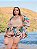 Conjunto Kimono Bege Estampado Plus Size - Imagem 3
