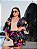 Conjunto Kimono Preto Estampado Plus Size - Imagem 3