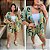 Conjunto Kimono Verde Estampado Plus Size - Imagem 2