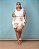 Short Saia Vip Babi Branco Estampado Plus Size - Imagem 6