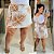 Short Saia Vip Babi Branco Estampado Plus Size - Imagem 1