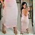 Saia Modal Rosa Listra Plus Size - Imagem 1