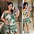 Vestido Ciganinha Bege Estampado Plus Size - Imagem 1