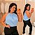 Blusa Gola Duna Azul BB Plus Size - Imagem 1