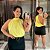 Blusa Gola Luísa Amarelo Plus Size - Imagem 1
