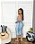 Vestido Cruzado Modal Azul Plus Size - Imagem 2