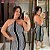 Vestido Cruzado Modal Preto Plus Size - Imagem 1