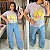 T shirt Algodão Lilás Flores Plus Size - Imagem 2
