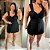 Conjunto Vip Alça Liso Preto Plus Size - Imagem 2