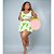 Conjunto Vip Alça Liso Rosa BB Plus Size - Imagem 1