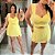 Conjunto Vip Alça Liso Amarelo Plus Size - Imagem 2