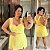 Conjunto Vip Alça Liso Amarelo Plus Size - Imagem 1