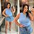 Regata Ribana Tatiana Azul BB Plus Size - Imagem 3