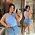 Regata Ribana Tatiana Azul BB Plus Size - Imagem 1