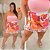 Short Saia Duda Tropical Flor Plus Size - Imagem 3
