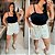 Cropped Flor Ribana Preto Plus Size - Imagem 3
