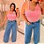 Cropped Flor Ribana Rosa BB Plus Size - Imagem 3