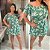 Macaquinho Gabi Verde Estampado Plus Size - Imagem 2