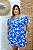 Macaquinho Gabi Azul Estampado Plus Size - Imagem 3