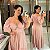 Vestido Larissa Rosa BB Plus Size - Imagem 1