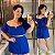 Conjunto Cargo Duna Azul Royal Plus Size - Imagem 1