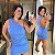 Vestido Fivela Ruth Azul BB Plus Size - Imagem 1